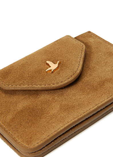 Beymen Club Camel Women's Leather Accordion Wallet - 5