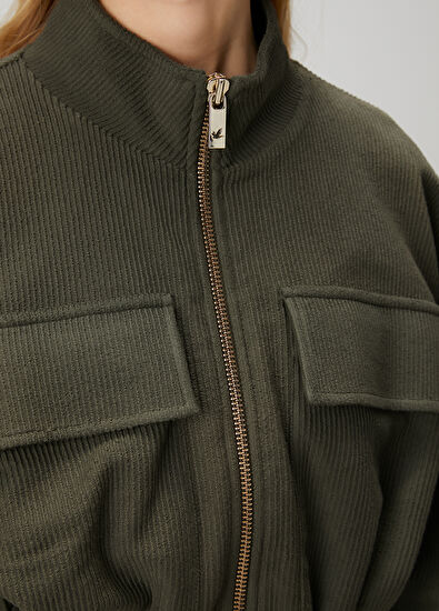 Beymen Club Dark Khaki Jersey Jacket - 6