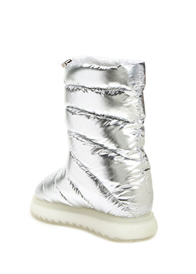 Moncler Silver Logolu Kadın Puff Kar Botu - 3