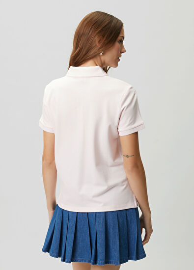 Beymen Club Açık Pembe Kontrast Logolu Polo T-shirt - 6