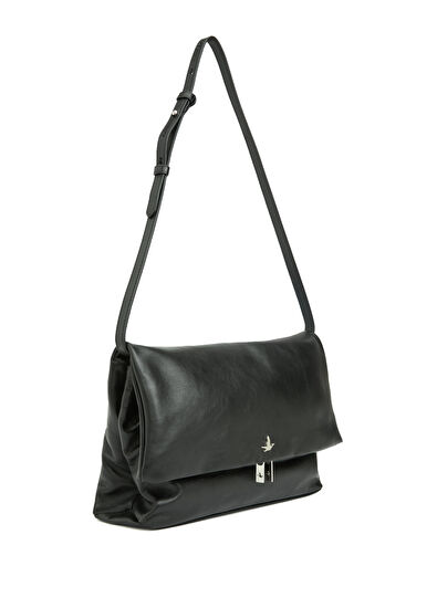 Beymen Club Black Women's Leather Shoulder Bag - 3