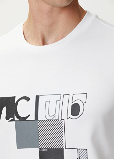 Beymen Club Beyaz Baskılı T-shirt - 6