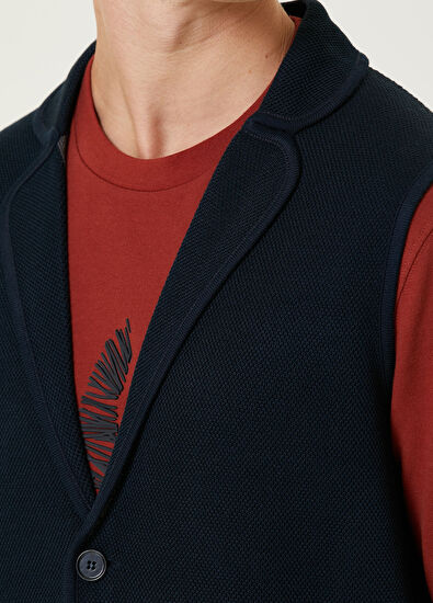 Beymen Club Lacivert Triko Yelek - 6