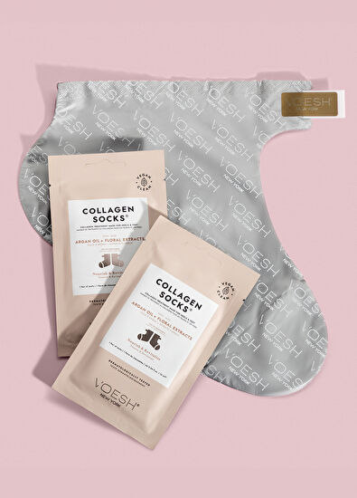 Voesh New York Collagen Socks Collagen Foot Mask with Argan Oil - 5