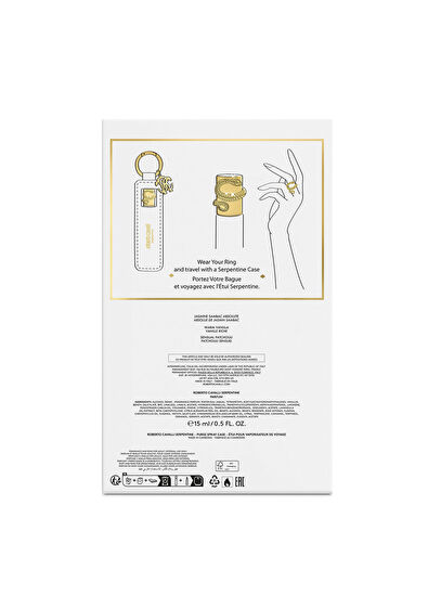 Roberto Cavalli Serpentine 15ml Travel Size + Charm Case Women's Perfume Set - 5