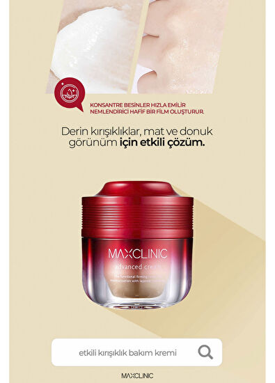 Maxclinic Advanced Cream Kırışıklık Karşıtı 17 Çeşit Peptit Ve Kolajen İçeren Yüz Kremi  50 ml - 4