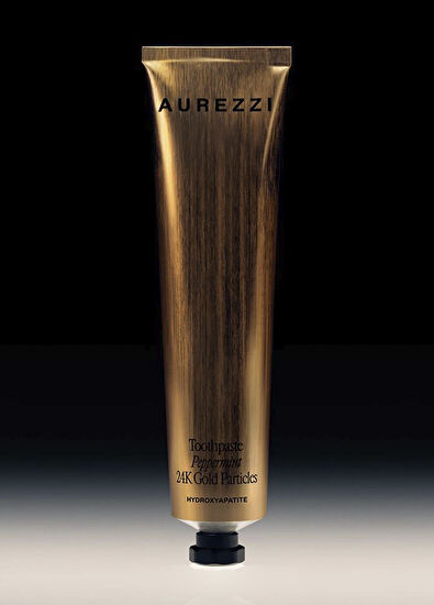 Aurezzi Peppermint Nane Aromalı 24 Ayar Altın Parçacıkları Hidroksiapatit Diş Macunu 75 ml - 3