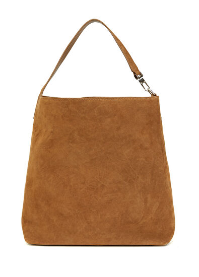 Beymen Club Taupe Women's Suede Hobo Shoulder Bag - 4