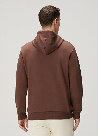 Beymen Club Kahverengi Kapüşonlu Sweatshirt - 4