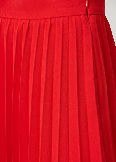 Beymen Club Nar Çiçeği Plisoleil Midi Krep Etek - 5