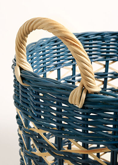Zsa Zsa Zsu Java Lacivert Rattan Sepet 39 cm - 3