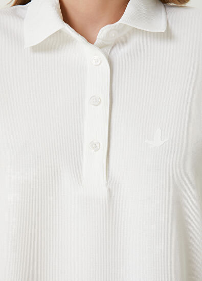 Beymen Club Off White Mini Polo Dress - 5