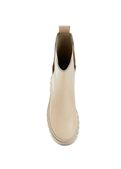 Beymen Club Beige Women's Leather Boots - 5