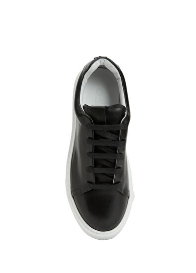 Beymen Club Black Women's Leather Sneakers - 4