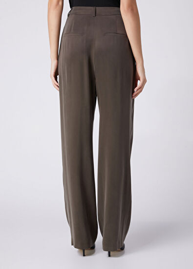 Beymen Club Khaki Cupro Palazzo Pants - 5
