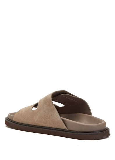 Beymen Club Vizon Çift Bant Erkek Süet Terlik - 3