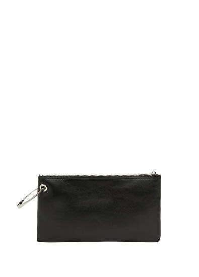 Siyah Bilezik Detaylı Kadın Deri El Portföyü - Görsel 5