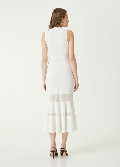 Beymen Club White Midi Knit Dress - 6