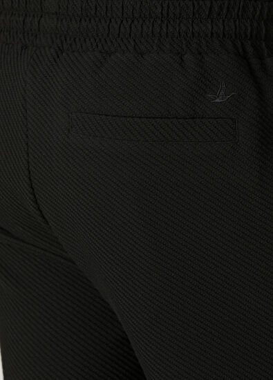 Beymen Club Siyah Beli Kordonlu Diyagonal Dokulu Jersey Şort - 5