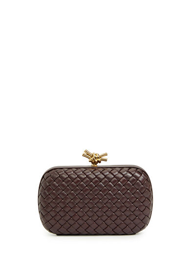 Knot Koyu Bordo Kadın Deri El Portföyü - Görsel 5