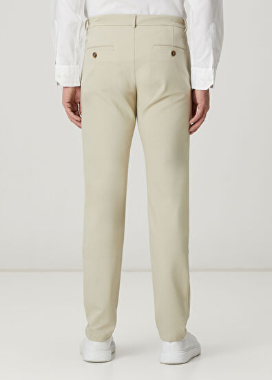 Beymen Club Bej Beli Kordonlu Chino Pantolon - 3