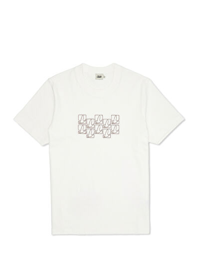 Beymen Club Beyaz Küçük Kaz Nakışlı T-shirt - 7