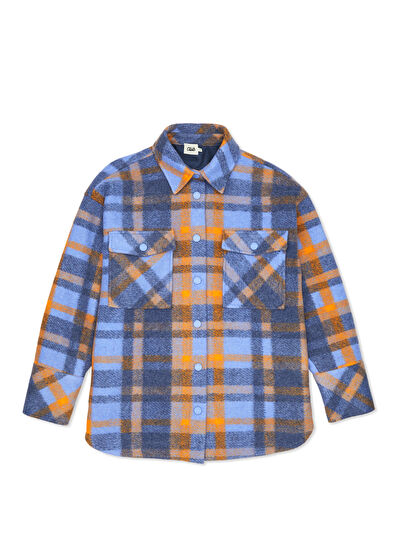 Beymen Club Mavi Ekoseli Dış Gömlek - 7