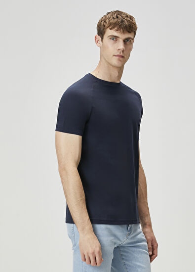 Beymen Club Lacivert Reglan Kollu Logolu T-shirt - 3