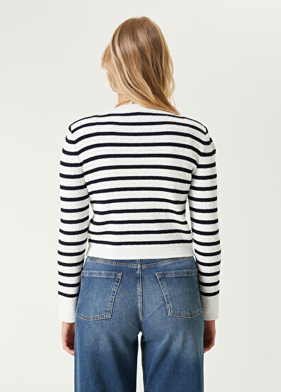 Beymen Club Lacivert Beyaz Hırka - 6