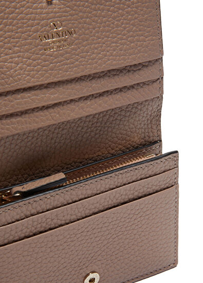 Rockstud Pudra Kadın Deri Cüzdan - Görsel 5