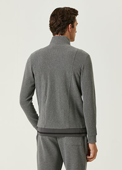Beymen Club Anthracite Ottoman Textured Sweatshirt - 5