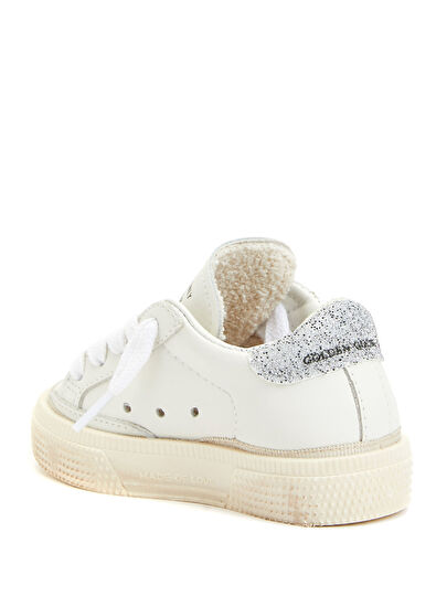 Golden Goose May Beyaz Kız Çocuk Deri Sneaker - 3