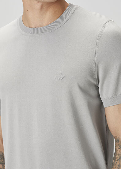 Beymen Club Grey Short Sleeve Sweater - 5