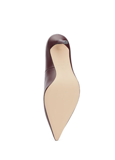 Beymen Club Bordo Deri Stiletto - 5