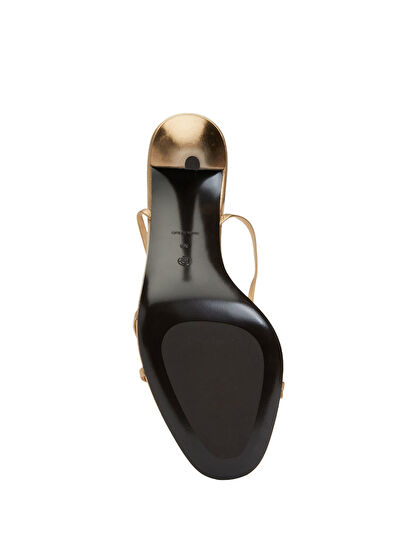 The Row Cleo Bijoux Gold Kadın Topuklu Deri Sandalet - 5