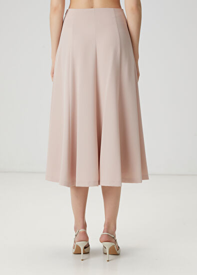 Beymen Club Bej Midi Krep Etek - 4