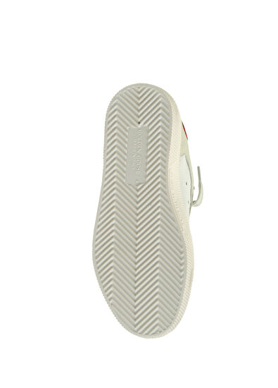 Golden Goose May Beyaz Kırmızı Logolu Çocuk Deri Sneaker - 5