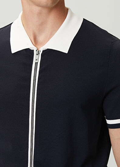 Beymen Club Navy Blue Short Sleeve Knit Shirt - 6