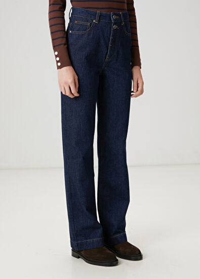 Beymen Club Indigo Straight Jean Pantolon - 5