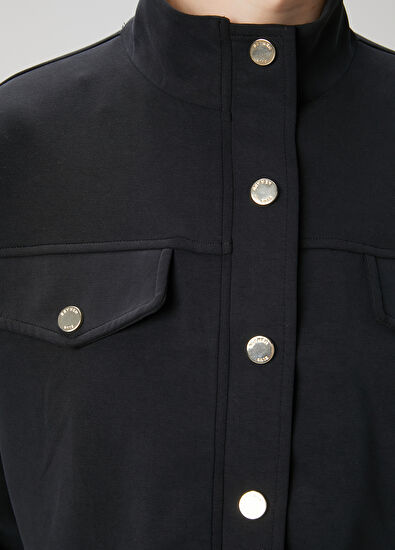 Beymen Club Siyah Ceket Formlu Sweatshirt - 5