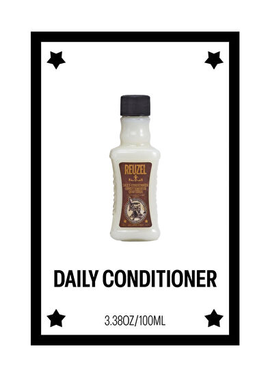 Reuzel Daily Shampoo 100 ml + Daily Conditioner 100 ml + Fiber Pomade 35 gr Hair Care Set for Men - 3