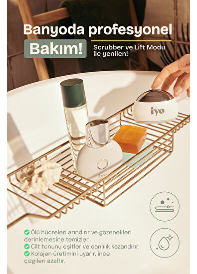İyo Ultrasonic Skin Scrubber & Lifter Cilt Bakım Cihazı - 3