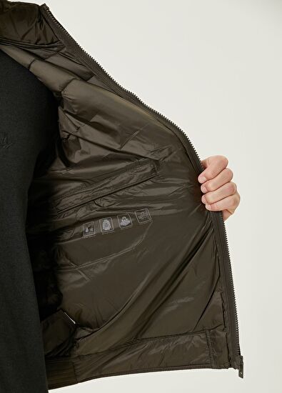 Beymen Club Khaki Hooded Quilted Vest - 10