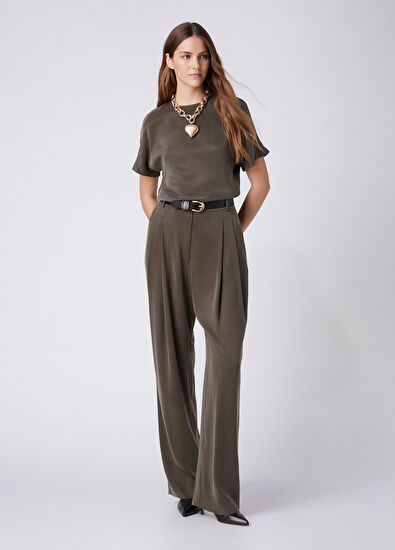 Beymen Club Khaki Cupro Blouse - 3