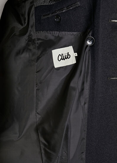 Beymen Club Anthracite Wool Double-Breasted Coat - 6