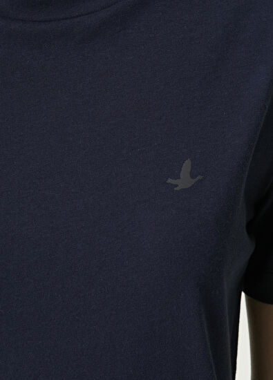 Beymen Club Lacivert Bisiklet Yaka Basic T-shirt - 4