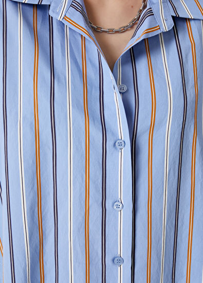 Beymen Club Mavi Midi Elbise - 5