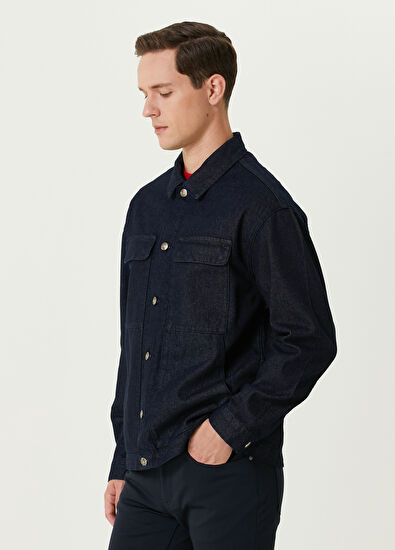 Beymen Club Lacivert Denim Ceket - 4