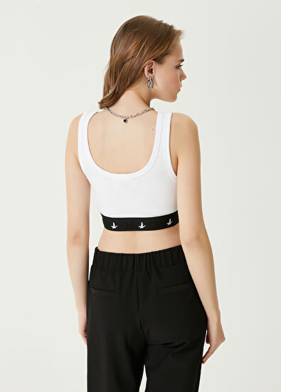 Beymen Club White Cropped Tank Top - 6