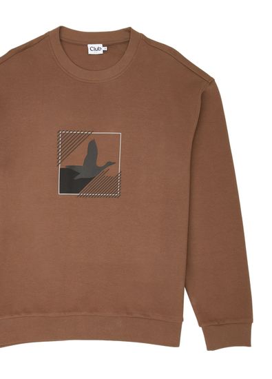 Beymen Club Vizon Kaz Artwork Oversized Uzun Kol T-shirt - 7